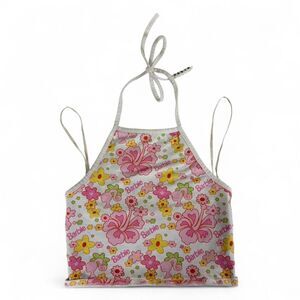 Forever 21 x Barbie y2k print kidcore halter top